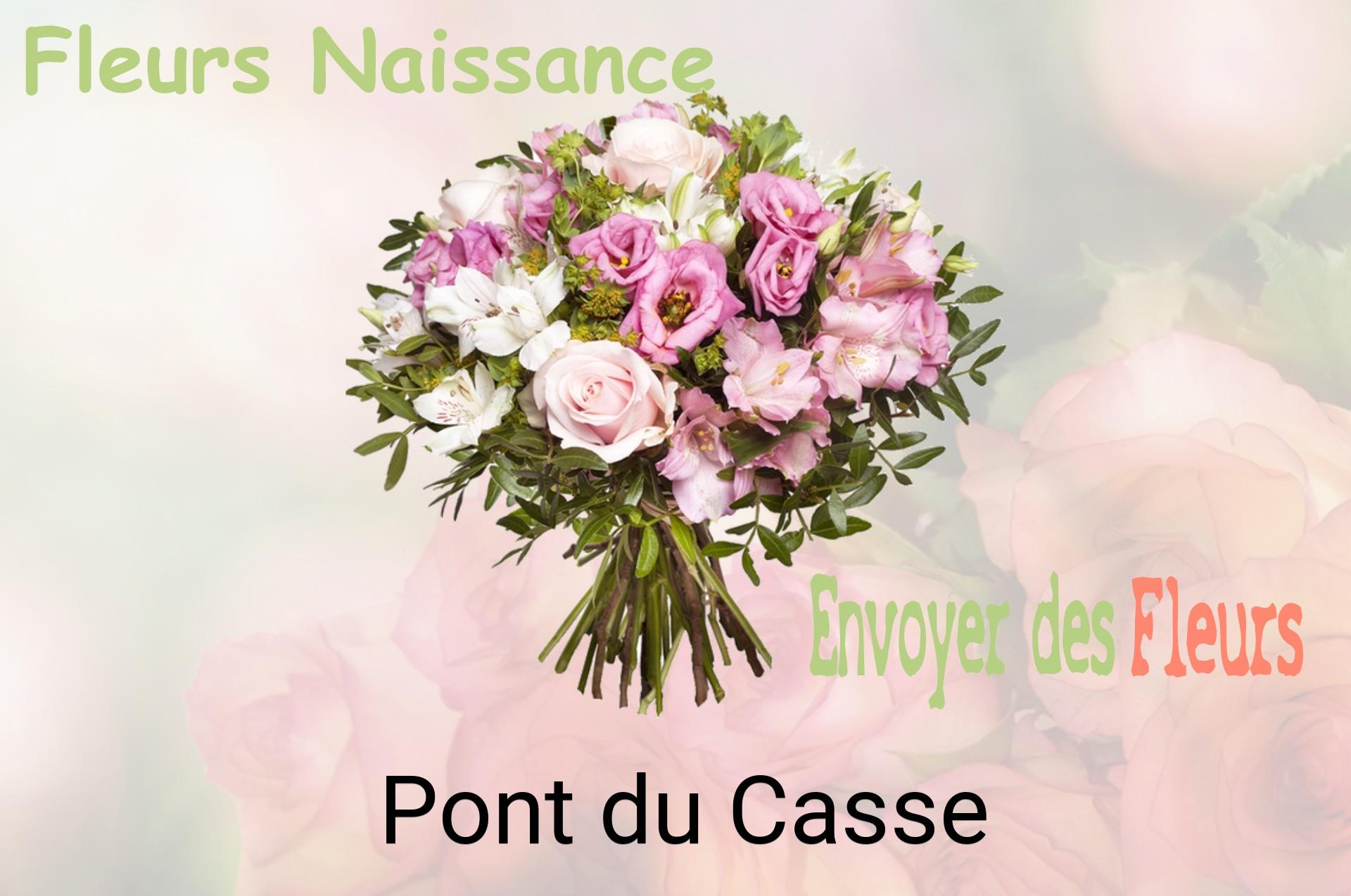 Bouquet de fleurs de naissance livré à Pont-du-Casse